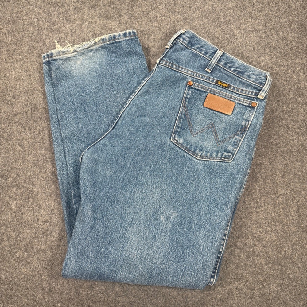 Wrangler 13MWZGK Cowboy Cut Original Fit Jeans Blue Denim 40x32 Mens